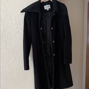 Cole Haan Black Coat with Gold Accents